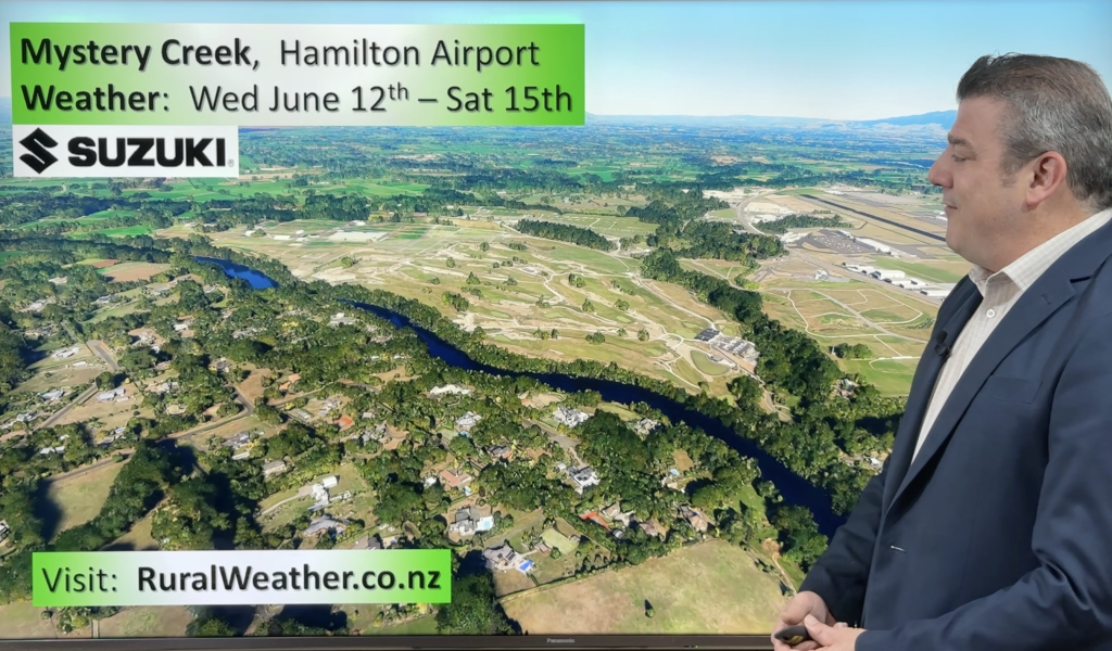 VIDEO Monday Update Latest Mystery Creek weather forecast